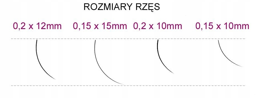 SYIS - RZĘSY J 0,15x 10mm 0.25g