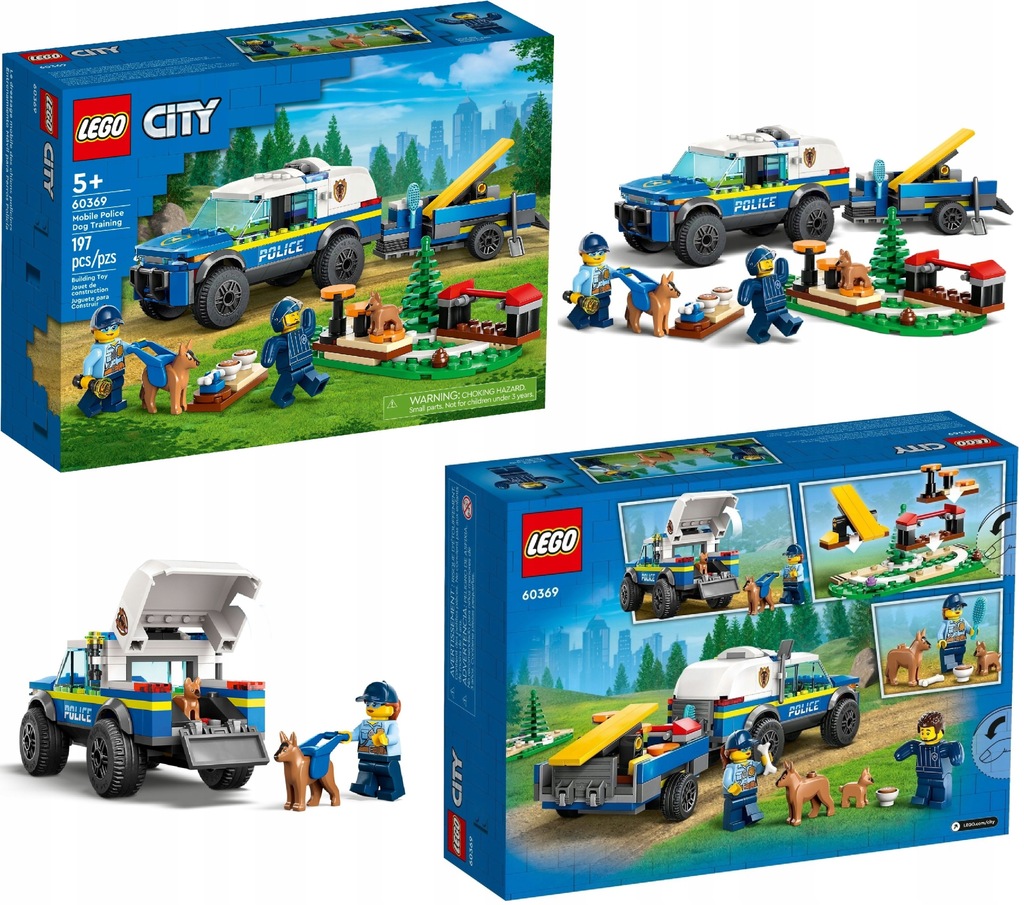 LEGO CITY 60369 SZKOLENIE PSÓW POLICYJNYCH W TEREN - 14057395595 ...