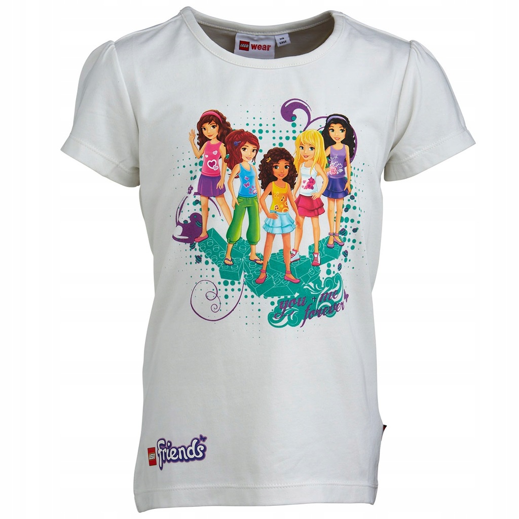 T-Shirt LEGO Friends TASJA 304 biały r.116