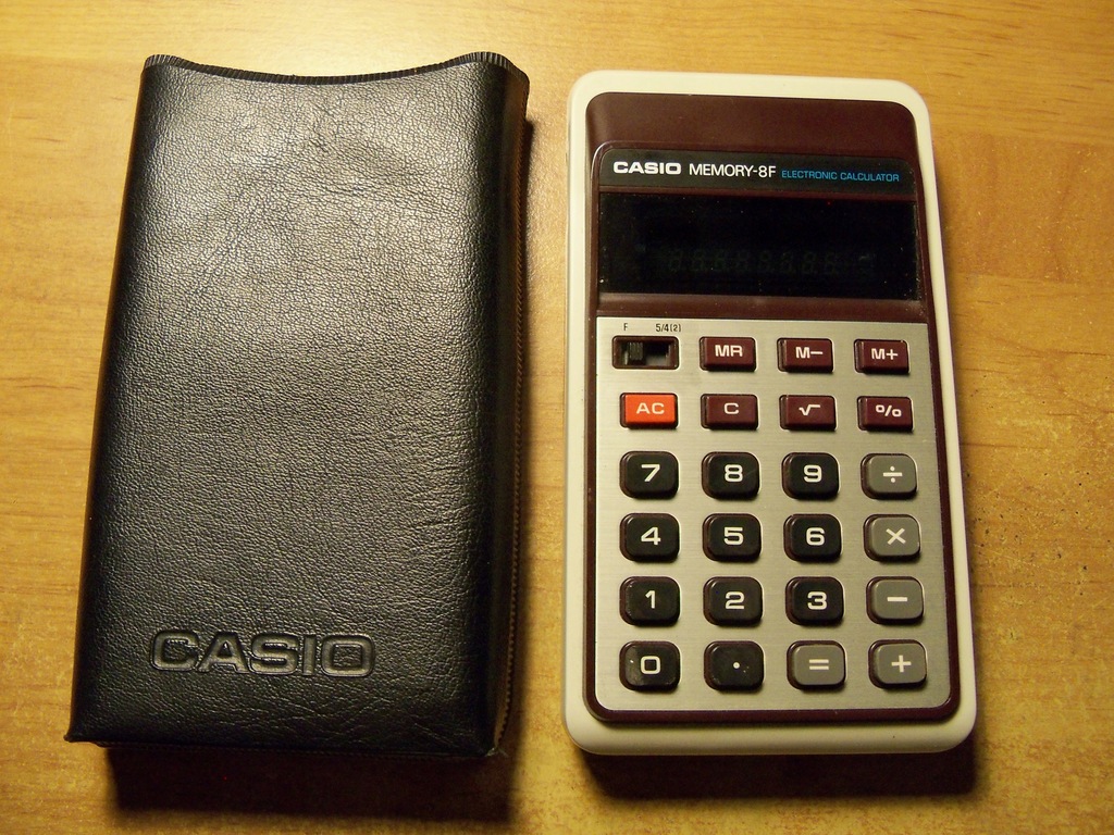 Casio MEMORY-8F , japoński Kalkulator sprawny 1975