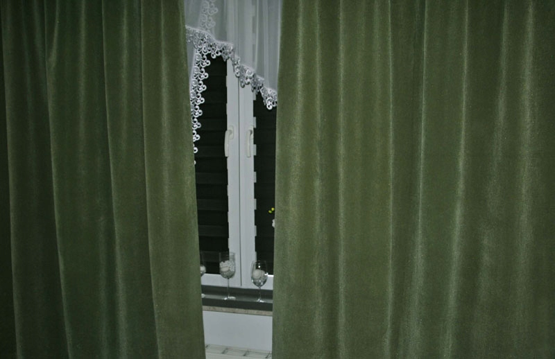 HomeSweetHome-Zasłony pluszowe zieleń velour