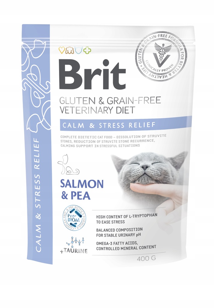 Brit Veterinary Cat GF Calm Stress Relief 400g