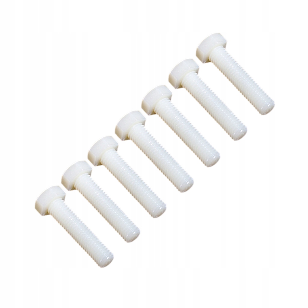 50pcs M10*20 Screws Head Bolts Screws White