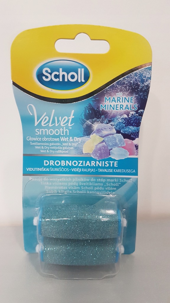 SCHOLL rolki do pilnika drobnoziarniste do pięt