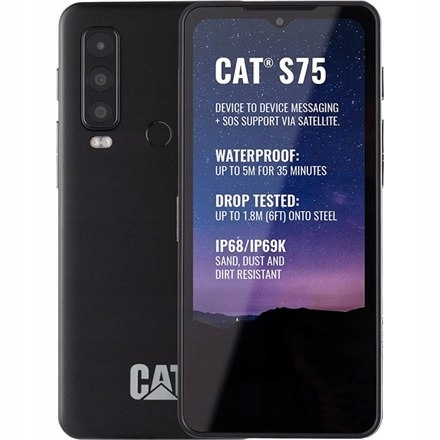 CAT S75 CZARNY, 6.6", IPS LCD, 1080 X 2408, MEDIATEK, DIMENSITY 930 (6