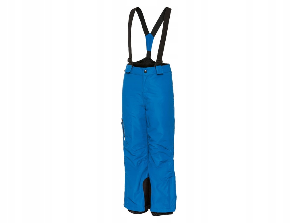 Spodnie Narciarskie niebieskie z Szelkami dla dzieci 8-10 lat r. 134-140