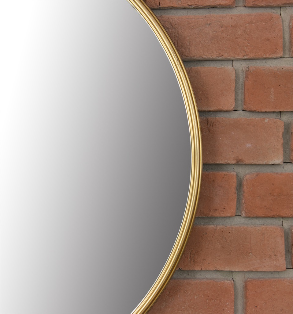 Купить Круглое МЕТАЛЛИЧЕСКОЕ ЗЕРКАЛО, ср. 70см ЗОЛОТО ретро: отзывы ...