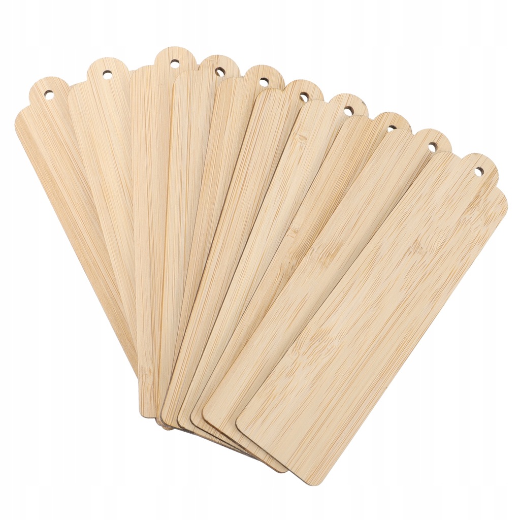 10pcs Wood Blank Bookmarks Unfinished Wood Tags