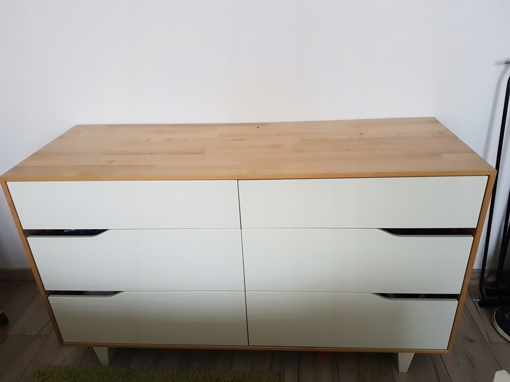 Komoda Ikea Mandal 6 Szuflad 7784883842 Oficjalne Archiwum Allegro