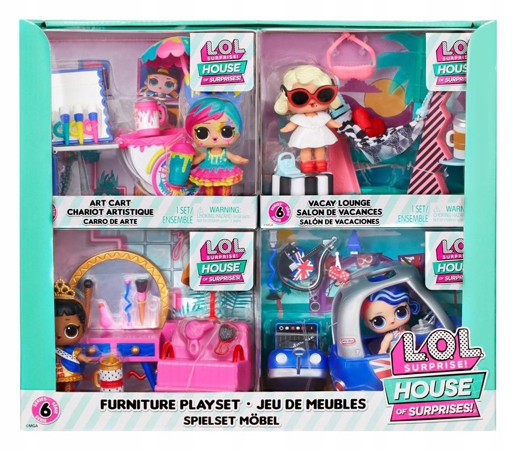 LOL SURPRISE FURNITURE PLAYSET WITH DOLL S2 (8SZT)