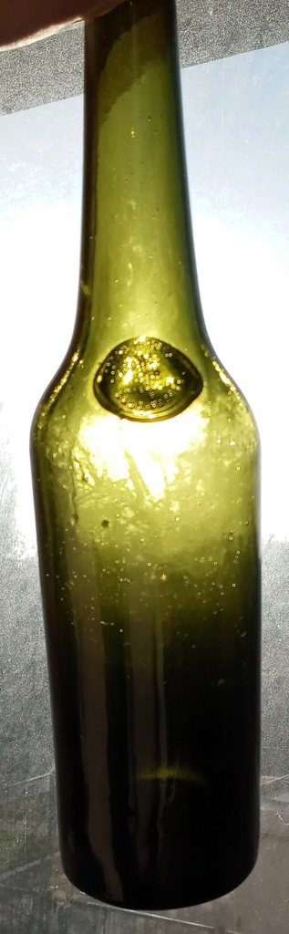 XIX-WIECZNA BUTELKA ZE STEMPLEM JOSEPH PANOFSKY GLAS FABRIK 3