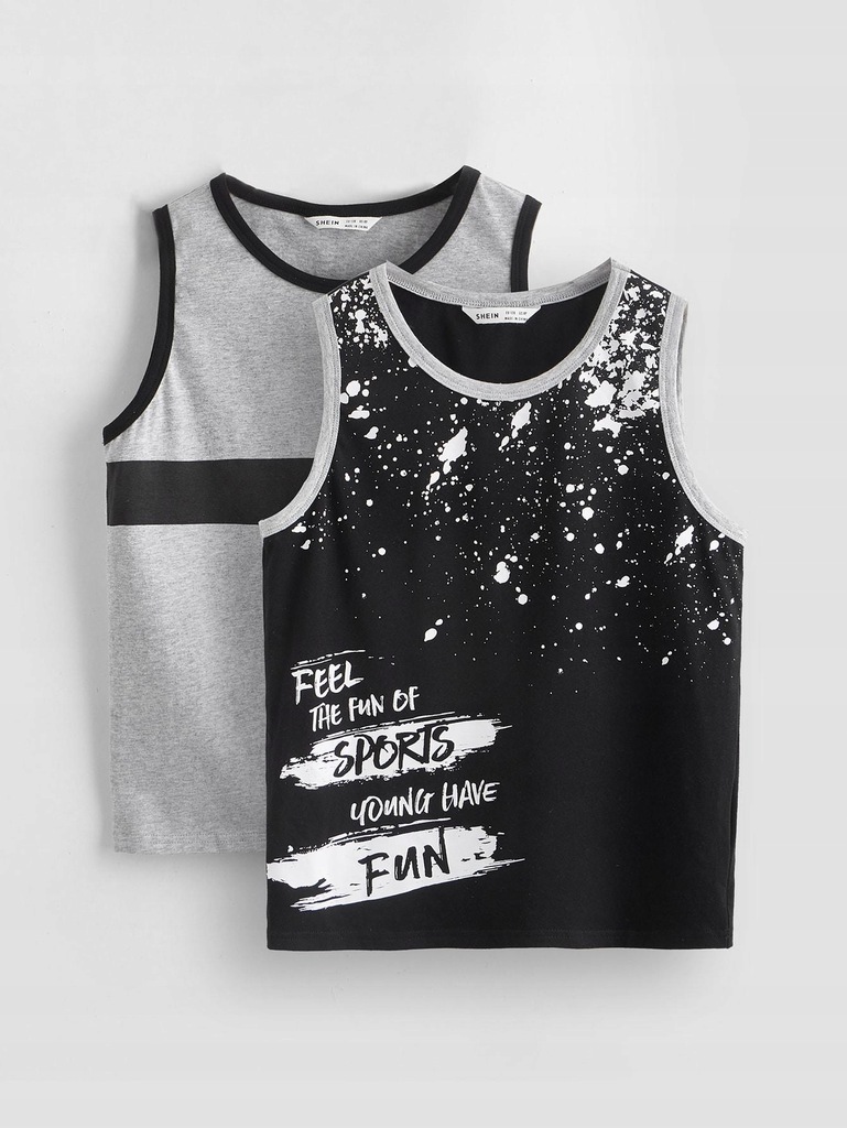 152 SHEIN _S1H TANKTOPY BAWEŁNIANE 2-PAK