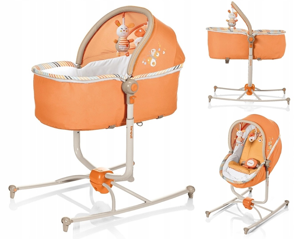 шезлонг для новорожденных brevi