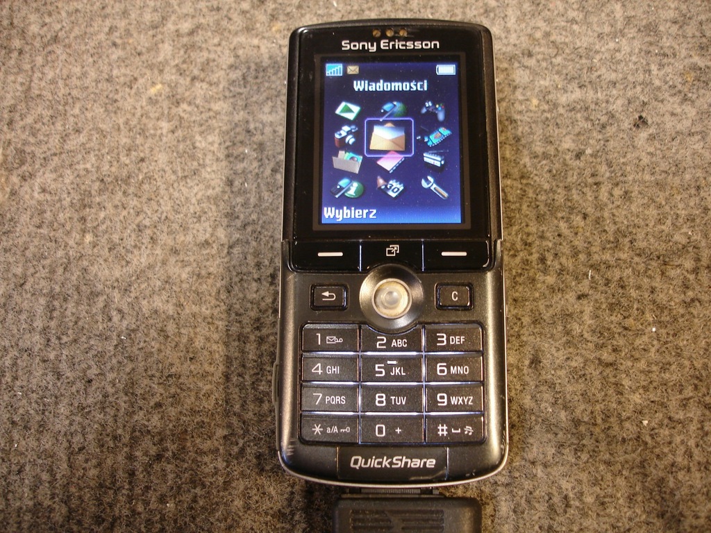 SONY ERICSSON K750i CZARNY POLSKIE MENU