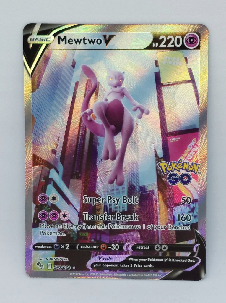 Mewtwo V · Pokémon GO (PGO) #072 ‹ PkmnCards