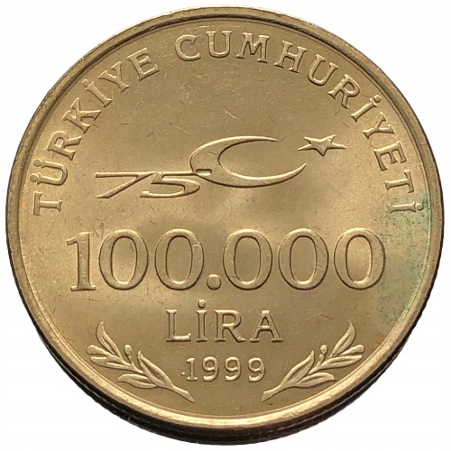53470. Turcja - 100 000 lir - 1999r.