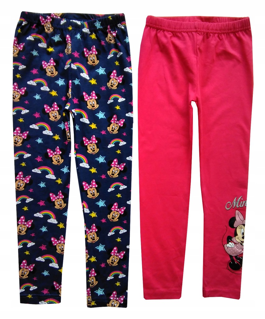 DISNEY MINNIE 2pak leginsy legginsy getry 122-128