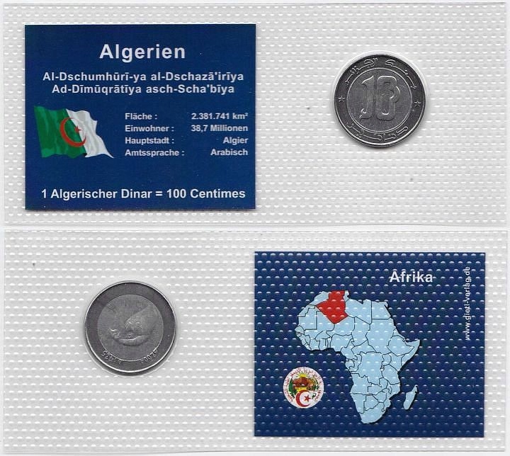 Algieria, 10 Dinarów 2004, Blister