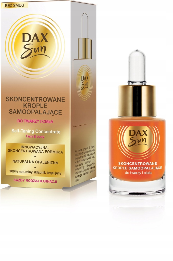 Dax Sun Skoncentrowane Krople samoopalające 15ml