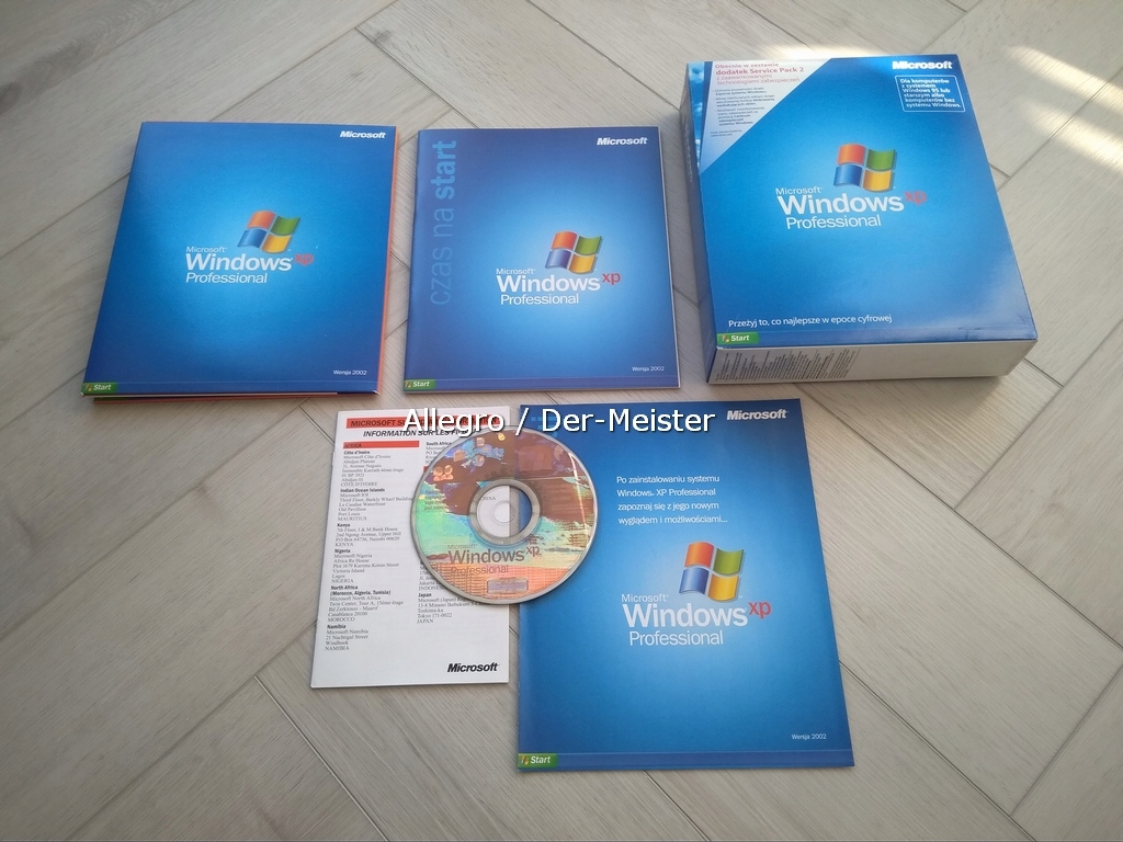 WINDOWS XP Professional SP2 PL - wersja BOX 32bit