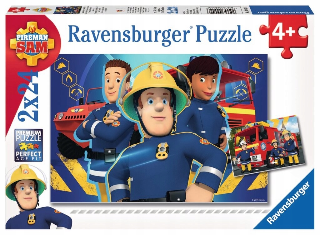 RAVENSBURGER Puzzle 2x24 elementy - Strażak Sam