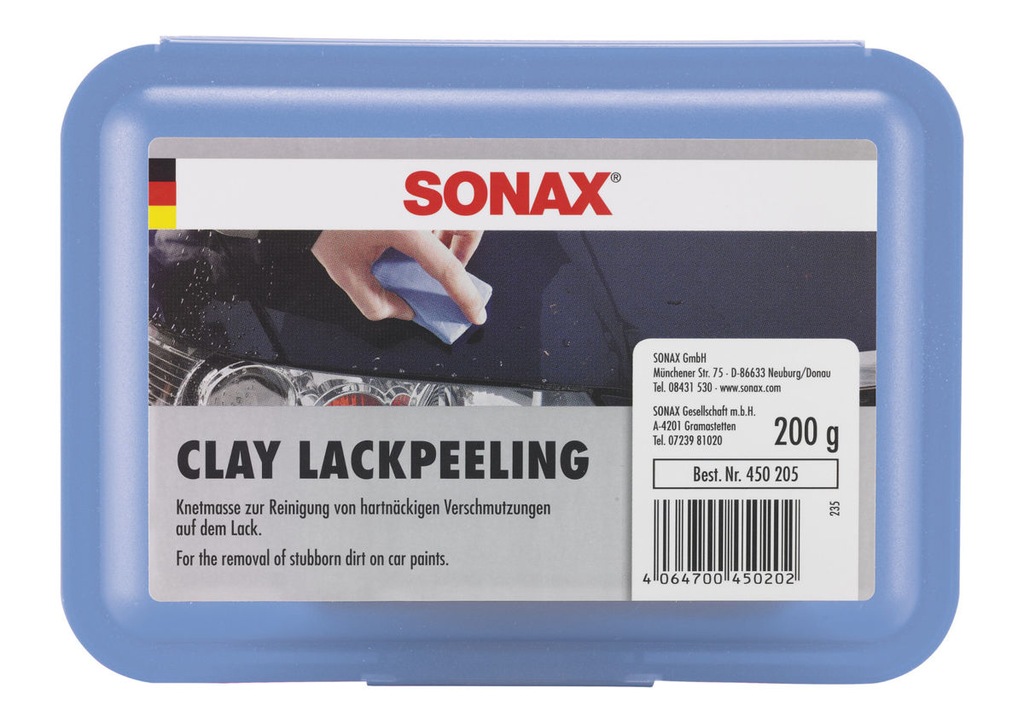 Sonax Blau Clay niebieska glinka czyści lakier