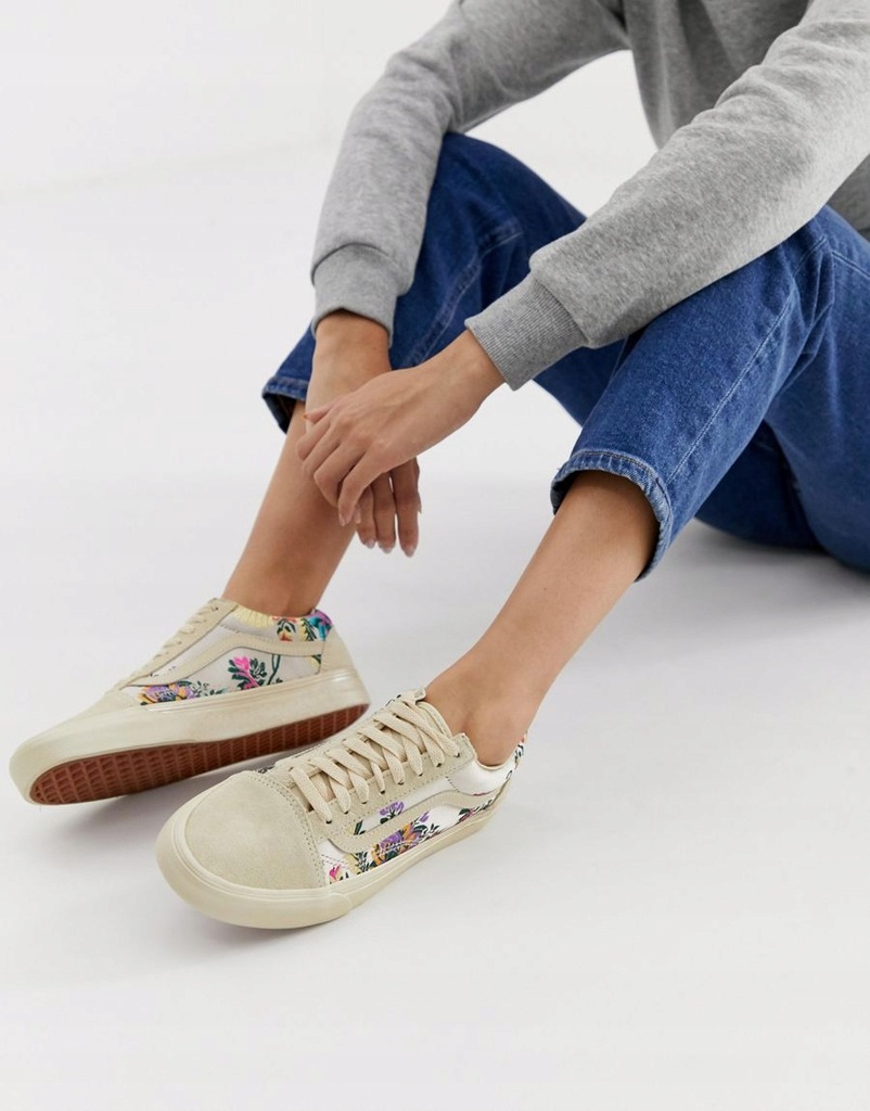 VANS OLD SKOOL BUTY DAMSKIE KWIATY Z HAFTEM 37 AZB 9912620750