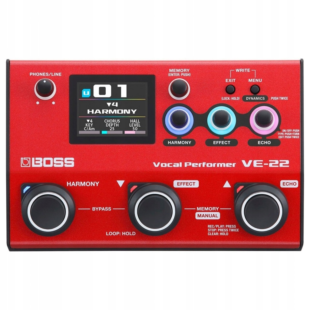 Boss VE-22 Vocal Performer - harmonizer/procesor wokalowy