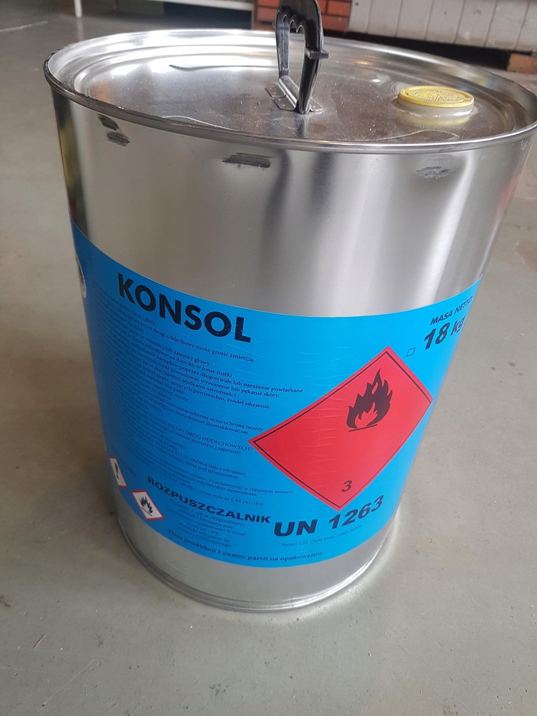 ROZPUSZCZALNIK UN 1263 DO FARBY DROGOWEJ 18 KG