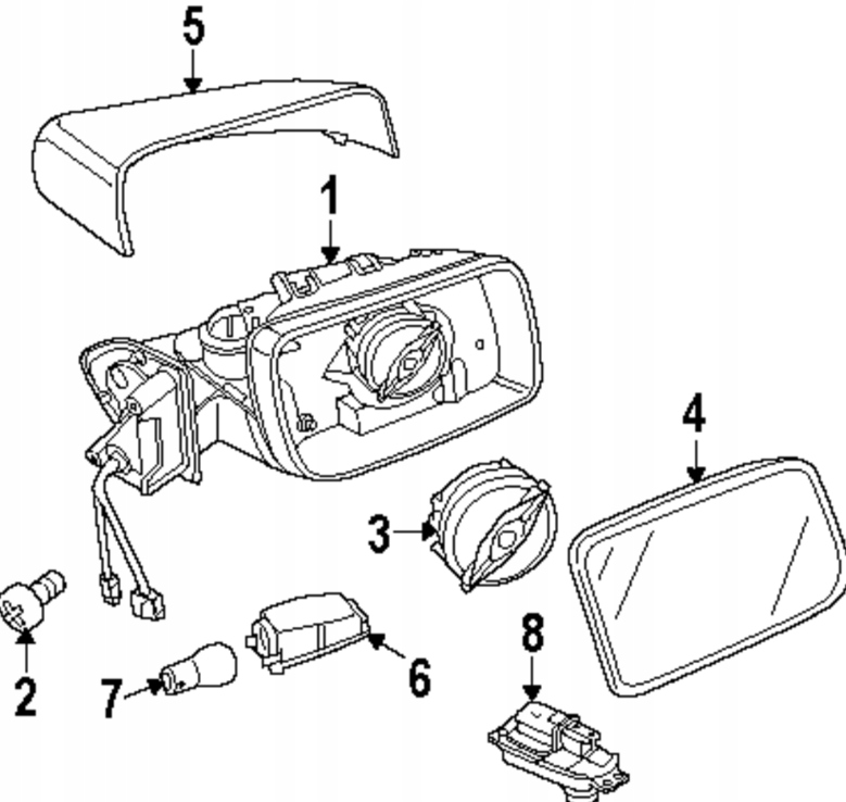 rover 75 зеркало внешние левая хромированная 04 год купить бу Z14694738 - iZAP24