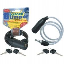 OXFORD LINKA ZABEZPIECZAJĄCA BUMPER Z ZAMKNIĘCIEM, 0,6M X 6MM SREBRNY