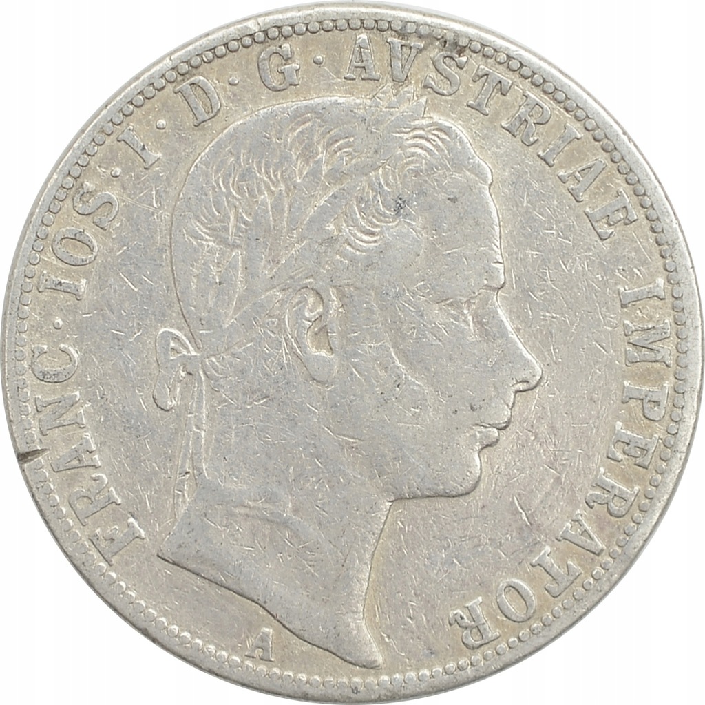 12.AUSTRIA, FRANC.JÓZEF, 1 FLOREN 1861 A