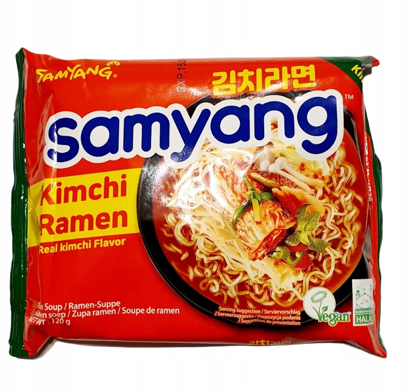 ZUPKA KOREAŃSKA CHIŃSKA RAMEN KIMCHI 120G SamYang Buldak Makaron Instant