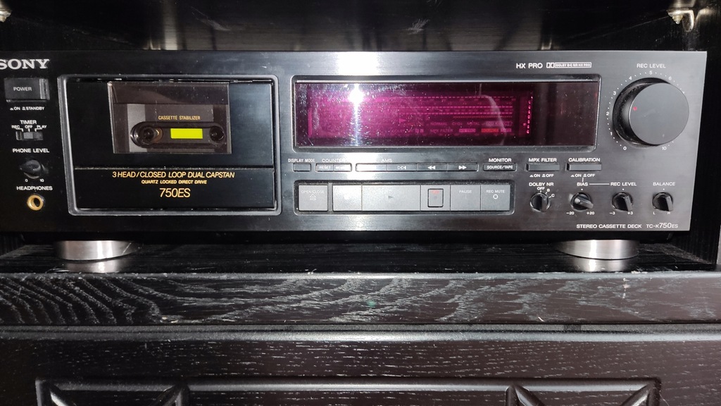 Magnetofon kasetowy SONY TC-K750ES (czarny)