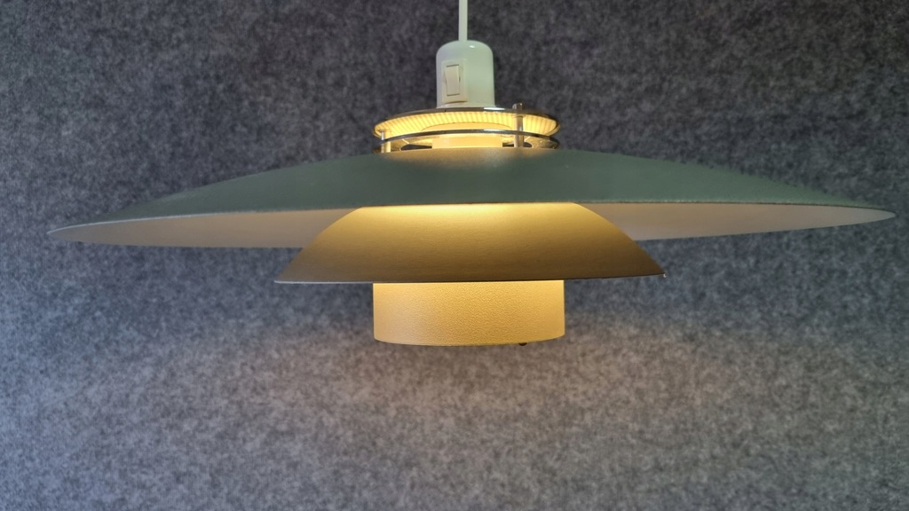 Duńska Lampa Sufitowa De-Lux Desing Lait 80/90s