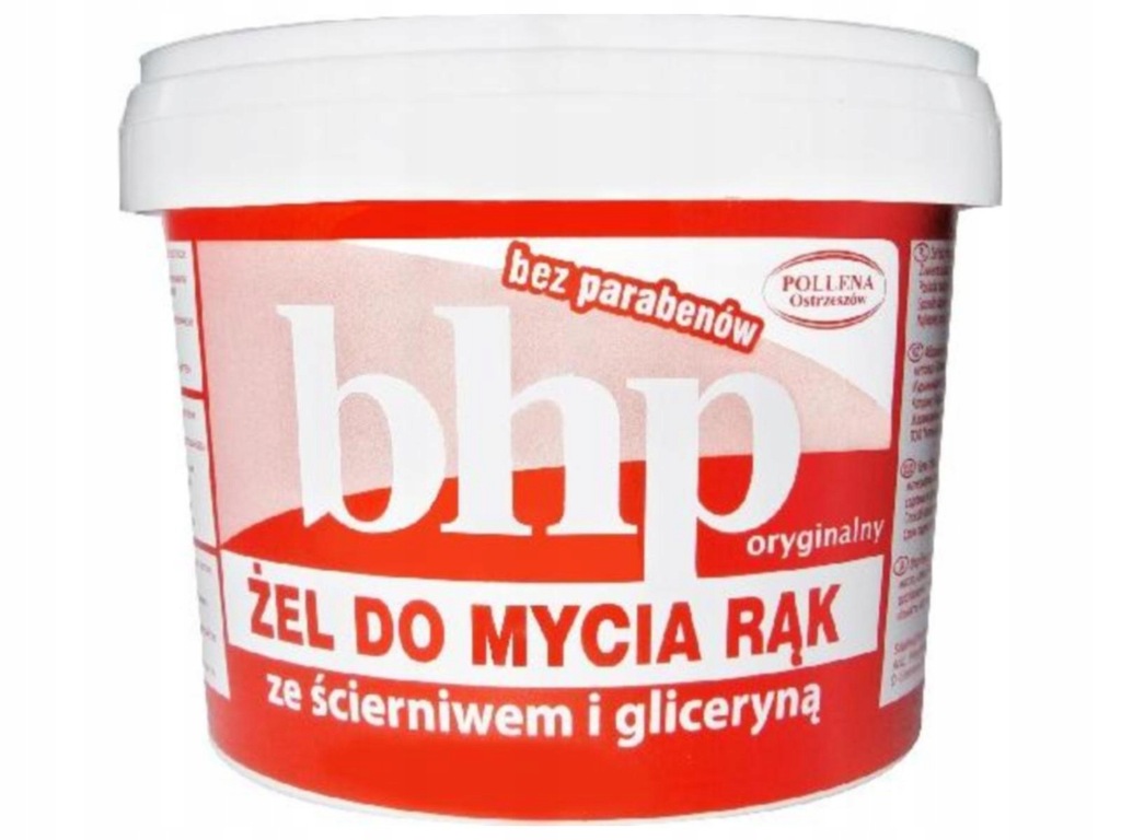 BHP Żel do mycia rąk ze ścierniwem i gliceryną 500g