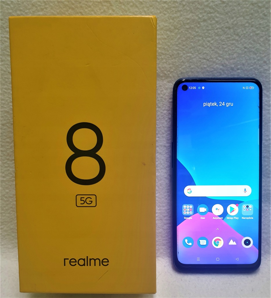 Smartfon Realme 8 5G RMX3241 Komplet Super Stan - 11605439804 ...