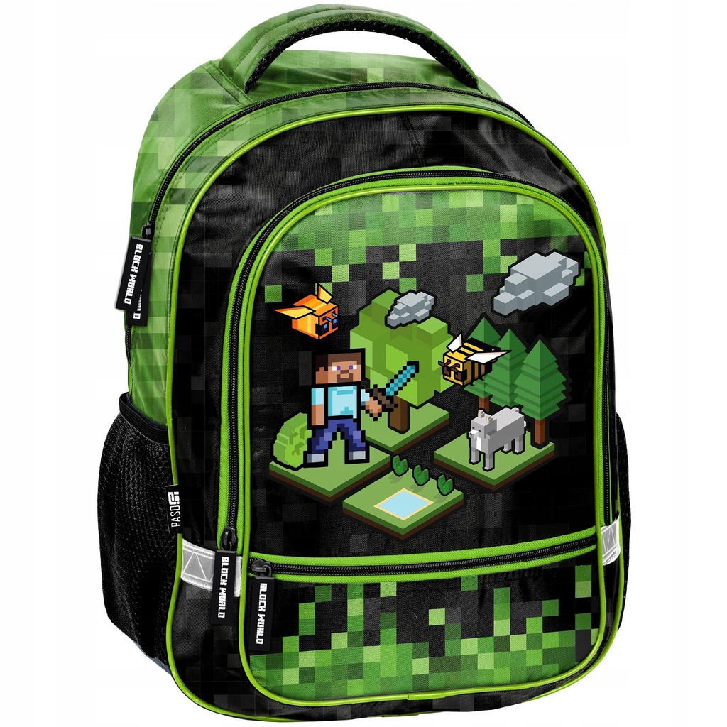 Plecak szkolny wielokomorowy Minecraft Paso