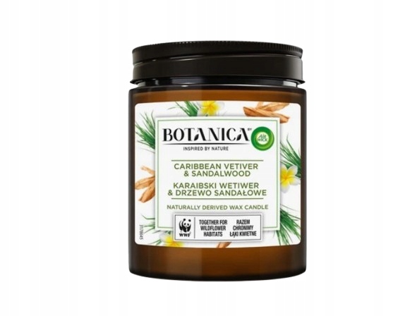 AIR WICK ŚWIECZKA BOTANICA 500G ZAPACH DRZEWNY 1B65