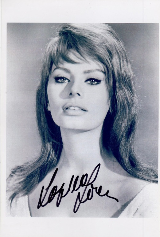 Sophia Loren - autograf - aukcja dla Kuby