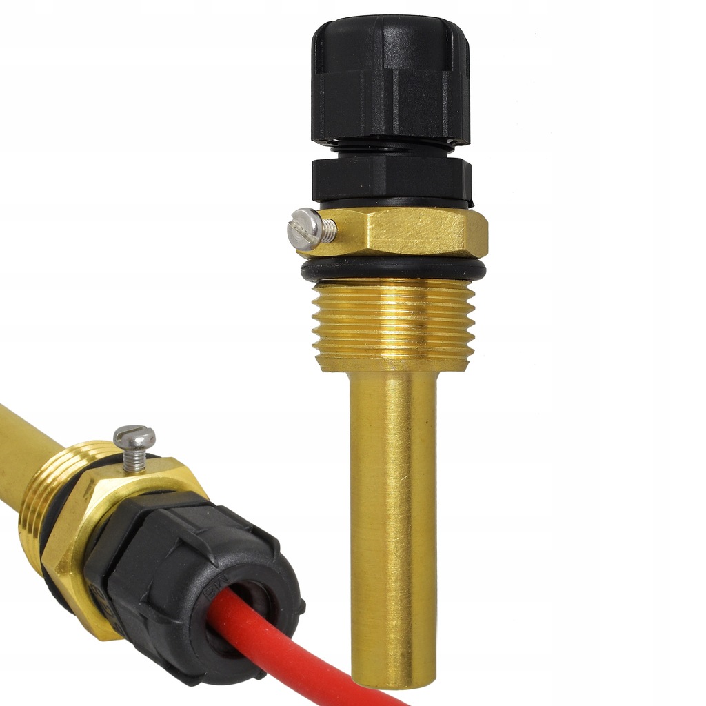 Osłona czujnika mosiężna Kapilara 1/2" 11x50mm + DŁAWIK PG9 AHQ+