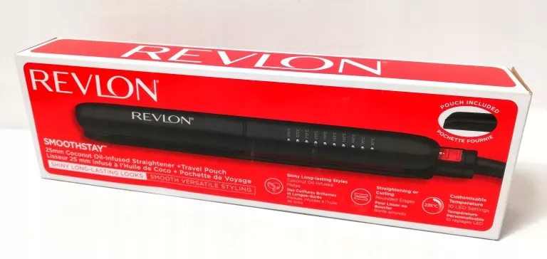 PROSTOWNICA DO WŁOSÓW Z ODŻYWKĄ CERAMICZNA REVLON RVST2211PE