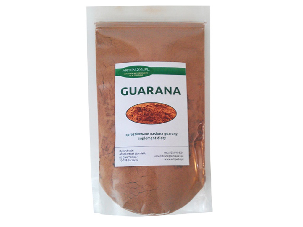 Guarana 200g, Naturalny energetyk, kofeina