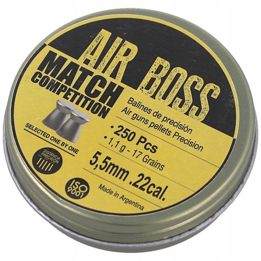 Śrut Apolo Air Boss Match Competition 5.50mm, 250s