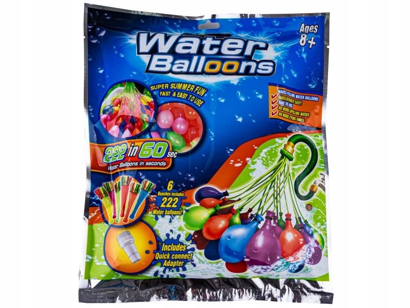 Balony Na Wodę Bomby Wodne Automat 222 sztuki w 60