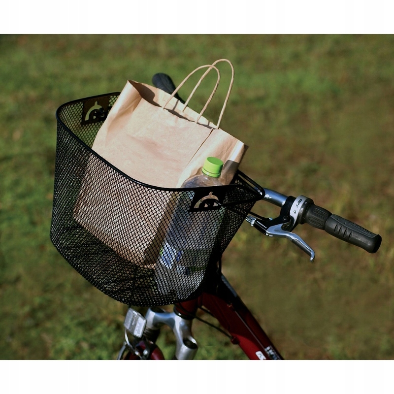 DUŻY KOSZ METALOWY NA ROWER KOSZYK ROWEROWY CLICK - 7391371554