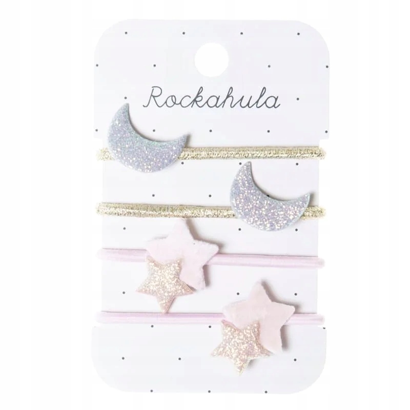 Rockahula Kids - 4 gumki do włosów Moon
