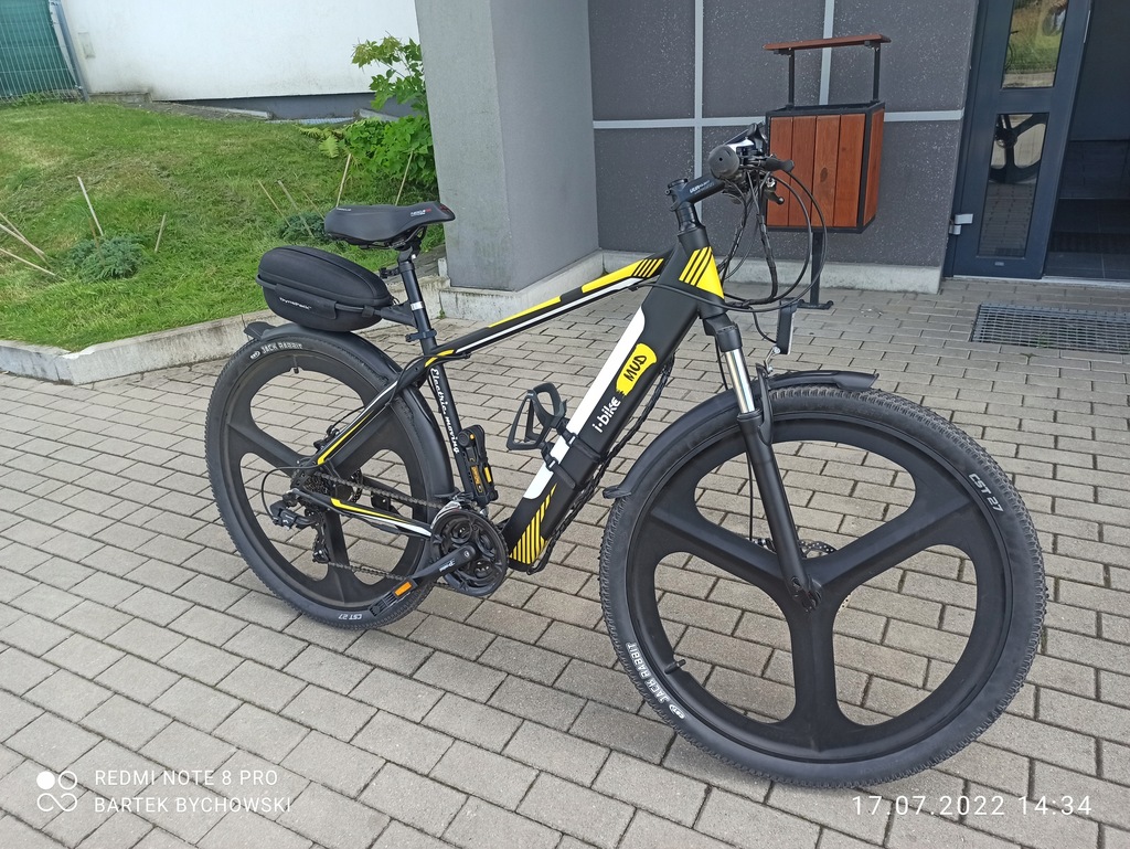 Rower elektryczny Ibike MUD przyczepka Trixie 12414843564
