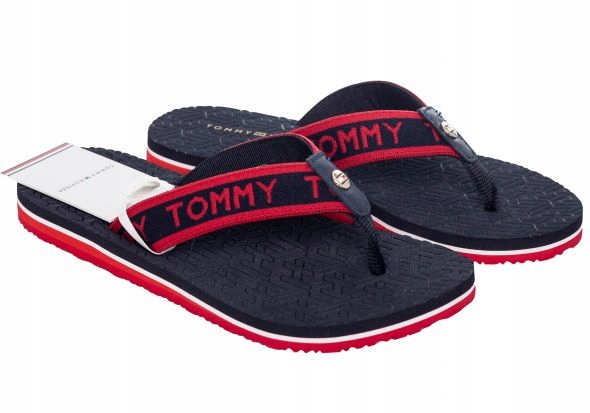 TOMMY HILFIGER JAPONKI DAMSKIE BEACH NAVY Roz: 40