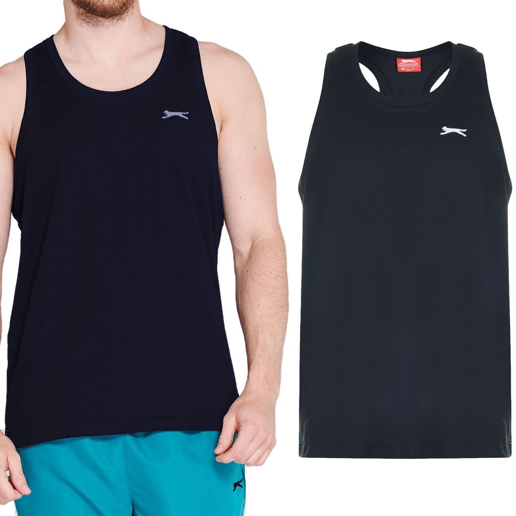 Slazenger Granatowa Koszulka Męska Bokserka 4XL